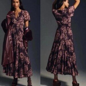 Anthropologie ~ Somerset Maxi Dress Chiffon Edition